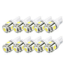 10X T10 5SMD 5050 LED Car Wedge Dashboard Instrument Panel Light Bulbs