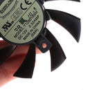 1Pc 75MM T128015SH 2Pin Cooling Fan For EVGA GTX 650 650Ti GTS 450 Graphics Car-