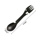 5-in-1 Stainless Steel Camping Survival EDC Tool Fork Opener Spoon Bottle L7L2