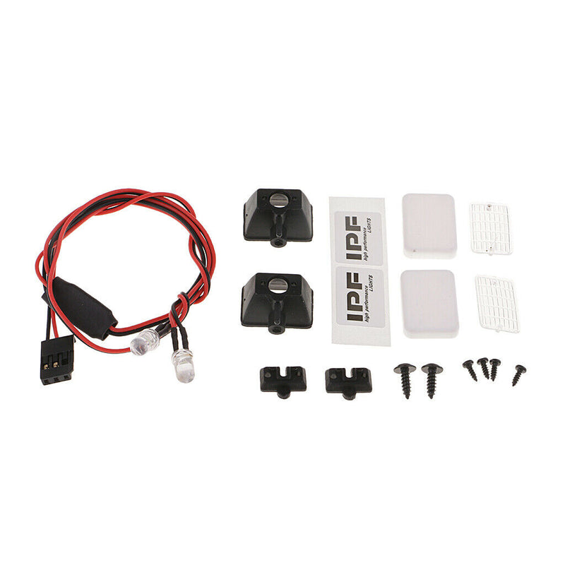 1/10 Scale RC Climbing Truck Spotlights 2 LED Lamps for Traxxas HSP HPI D90