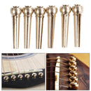 6pcs Brass Premium Bridge Pins Set For Acoustic Guitar Turned String Pegs GVUSsp
