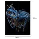 5D DIY Full Drill Diamond Painting Blue Dinosaur Cross Stitch Embroidery