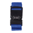 Safety belt Belt Lock Combination Travel Luggage Suitcase band color:Blue