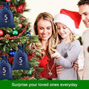 24X Christmas Countdown Calendar Bags Filling DIY Advent Resusable Calendar P8O2