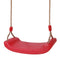 Outdoor Swing Set Seat With Rope Red