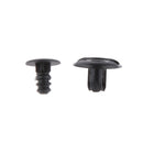 50Pack Nylon Rivet Fastener Push Type Clips Kit, 8mm Fender Bumper Splash Shield