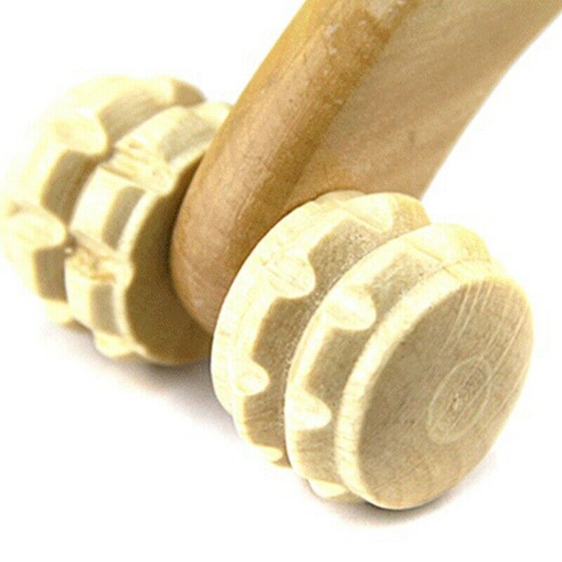 Skin Round New Natural Wooden Massager Curved Round Body Roller Massager Ha Y6N4