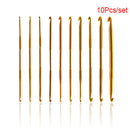 10Pcs Alumina Crochet Hook Set DIY Knitting Needles Home Knitting Sewing Tools