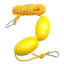 30ft Kayak Tow Cable Throw Anchor Line Cord Dual Floats Clips