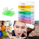 English color portable one week sealing box 7 layer folding box pill small J0X2