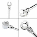 Car Oxygen Sensor Wrench Sleeve Socket Flexible Curved Rod Angle Removal Wrench