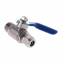 Water Purifier Reverse Osmosis Tee Inlet Ball Valve Set 1/2" BSP To 1/4" Tube x1