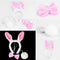 Lovely Girls Rabbit Bunny Ears Headband Tail Necktie Birthday Party Costu Kw