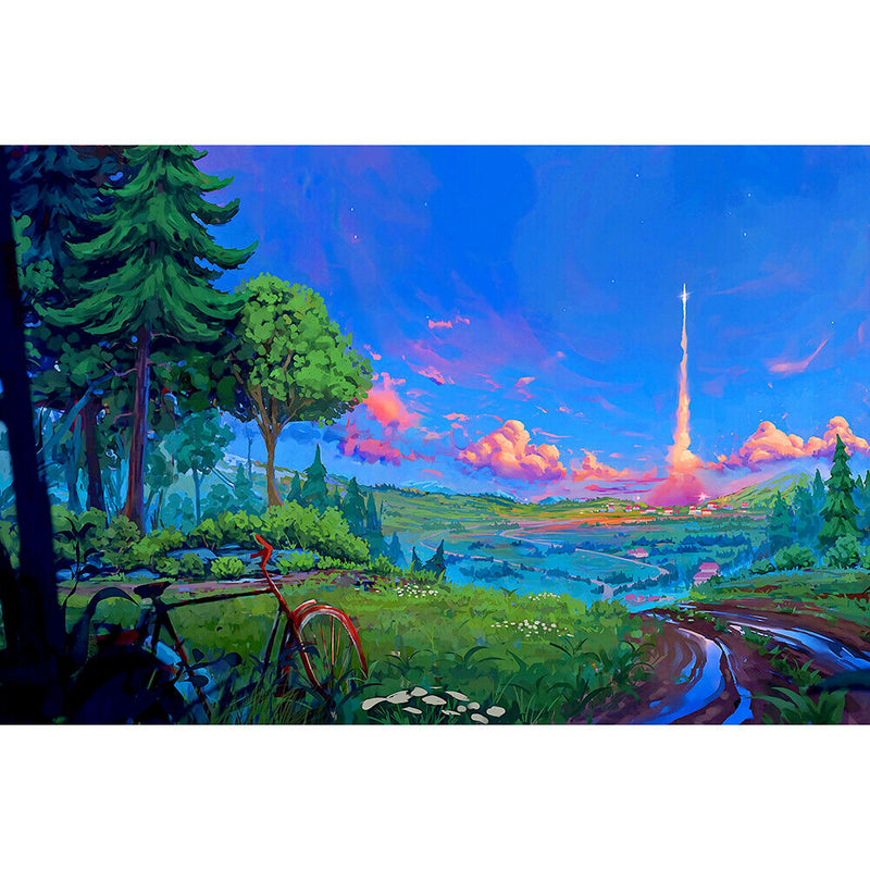 1000pcs DIY Natural Rural Jigsaw Paper Cartoon Puzzle Toys Decoration Gift