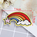 2pcs cute feather patches iron sew on embroidery applique diy cloth stickers ASP