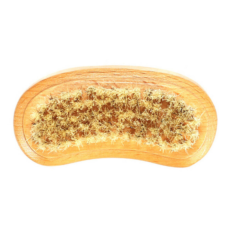 Wooden Nail Brush For Manicure & Pedicure Scrubbing Clean Bristles Both Sides Cy