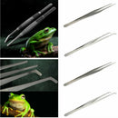 Manual Tool Black Plastic Flat Tip Anti-Static Tweezer - 11.8 In Long Stainless