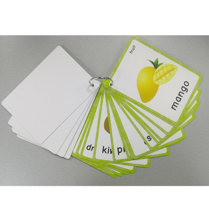 21 Kids Pocket Card Set Fruits Playing Flash Cards Fruit Name Education Learning