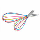 10 inches Egg Whisk Silicone Nonstick Silicone Mixer Heat-resistant Egg Bea