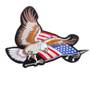 Bald Eagle American Flag Sew on Embroidered Patch Applique for Jeans Jackets