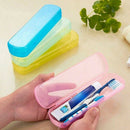 Pack of 4 Different Color Travel Toothbrush Toothpaste Holder Case for Trav M3T7