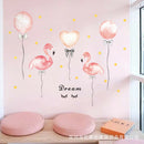 50*70Cm Flamingo Balloon Pink Home Decor Diy Self-Adhesive Wardrobe Stick gtJ Gw