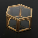 Glass Make-up Jewelry Storage Box For Trinket Perfumes Brooches Pins Women