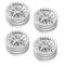 4 Pack 1.9 Inch Aluminum Beadlock Wheels 12mm Hex Wheel Rim for 1/10 RC Crawler