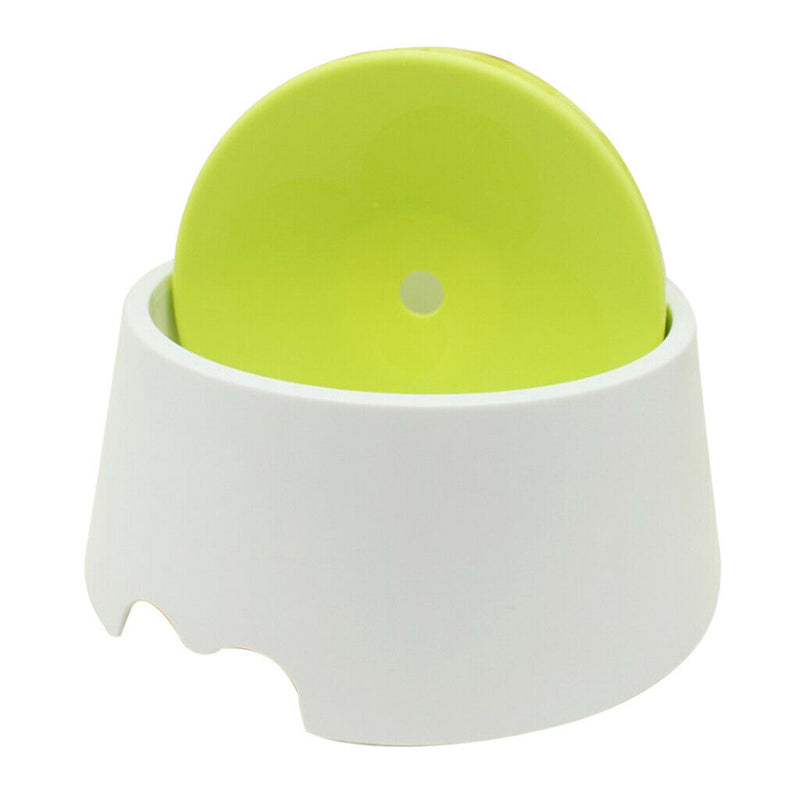 Automatic Dog Pet Water Drinking Bowl No Wet Mouth Beard Splash Water Green