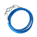 5M Car Steel Tow Cable Trunk Towing Strap Rack Rope 2 Hooks Cable Hauling