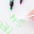1080p-8 Liquid Chalk Pens Marker Reversible Neon Colours Clean Wipe whitebo T5U4