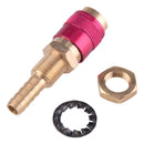 Red Welding Torch Connector TIG Joint Water Cooled & Gas Adapter 2pcs Quick