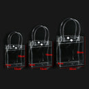 New Women Clear Tote Bag Transparent PVC Purse Shoulder Handbag Shopper Handles