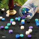 100pcs Retro Octagon Fire Painting Pills Sealing Wax Granules Stamping Envelopes