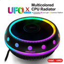RGB CPU Cooler LED Heatsink 3 Pin Intel AMD PC Processor Desktop Cooling FaS.AU