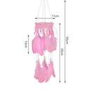 Lace Feather Dream Catcher Led Light Lamp Ornament Home Hanging Decor Lace