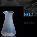 100ml Clear White Plastic Laboratory Chemical Conical BEST Bottle Flask