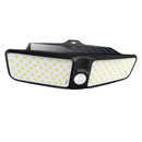 100LED Solar Wall Lamps Outdoor Waterproof Street Courtyard Induction Lamp