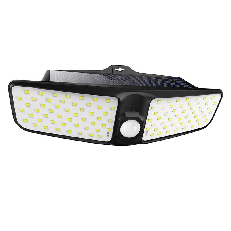 100LED Solar Wall Lamps Outdoor Waterproof Street Courtyard Induction Lamp
