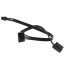 1Pc 45CM mini 4 Pin to 2 Sata SSD power supply cable for lenovo M410 M610 M41 Kw