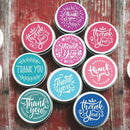 500 Pieces Per Roll Thank You Packaging Sealing Stickers Round Paper Labels