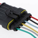 Car 6pin HID Wire Plug Waterproof w/ 14AWG Cable Wire Harness Clips Cord