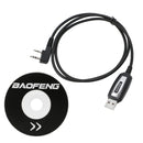 2 Pins USB Programing Cable Program Software CD for Baofeng UV-5R BF-888S