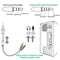 2pcs 3.5mm Male to Female 1 to 2 Plugs Y Splitter Cord for Laptop Cellphone