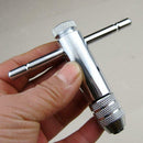 5pcs T-handle Screw Tap Ratchet Taps with Spanner Wrench Drift Holder Set