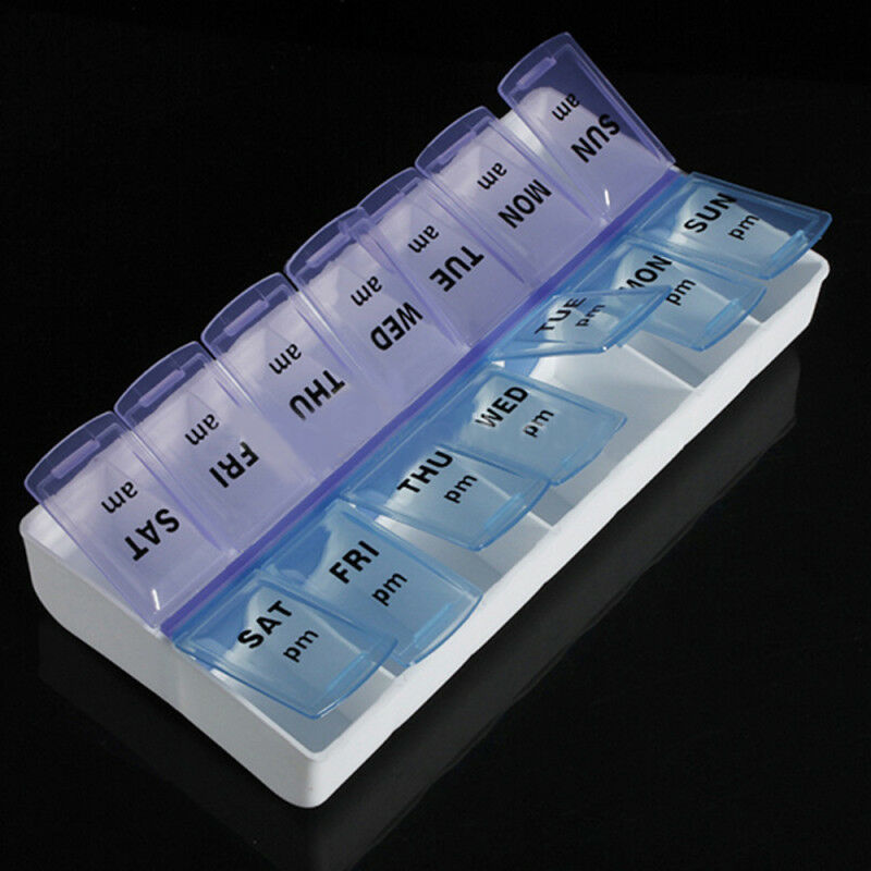 Big Compartment Pill Box 7 Days Medicine Storage Organizer Container Case Boxes