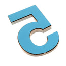 2x Copper Plastic Door Number Plaque Sign for Home Hotel Office Building 2,5