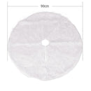 Home Outdoor Christmas Decoration White Plush Christmas Tree Skirt
