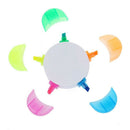 5 color highlighter pen marker pen stationery flower shape (pink, yellow, b