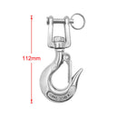 2pc 304 Stainless Steel Spring Gate Snap Hook Clip Marine Grade Lobster Claw